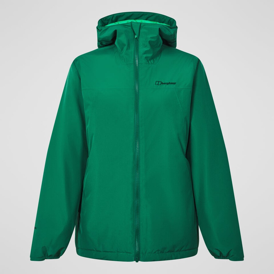 women s deluge pro 3.0 isolierte jacke - grün berghaus
