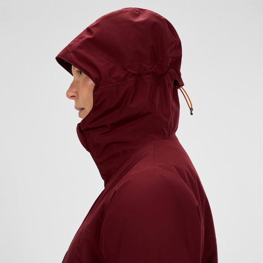 women s deluge pro 3.0-wattierte jacke - rot berghaus