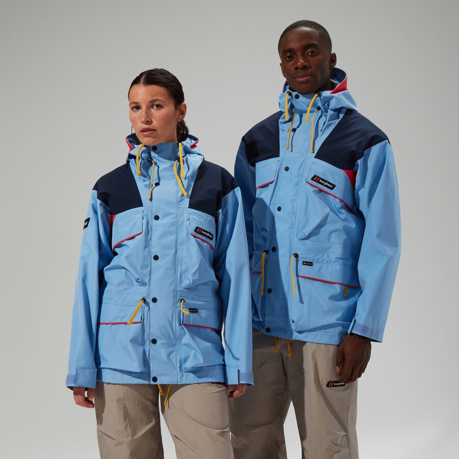 unisex trango gore-tex wasserdichte jacke - blau berghaus
