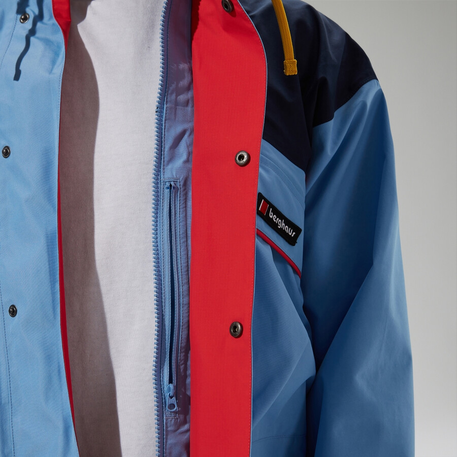 unisex trango gore-tex wasserdichte jacke - blau berghaus