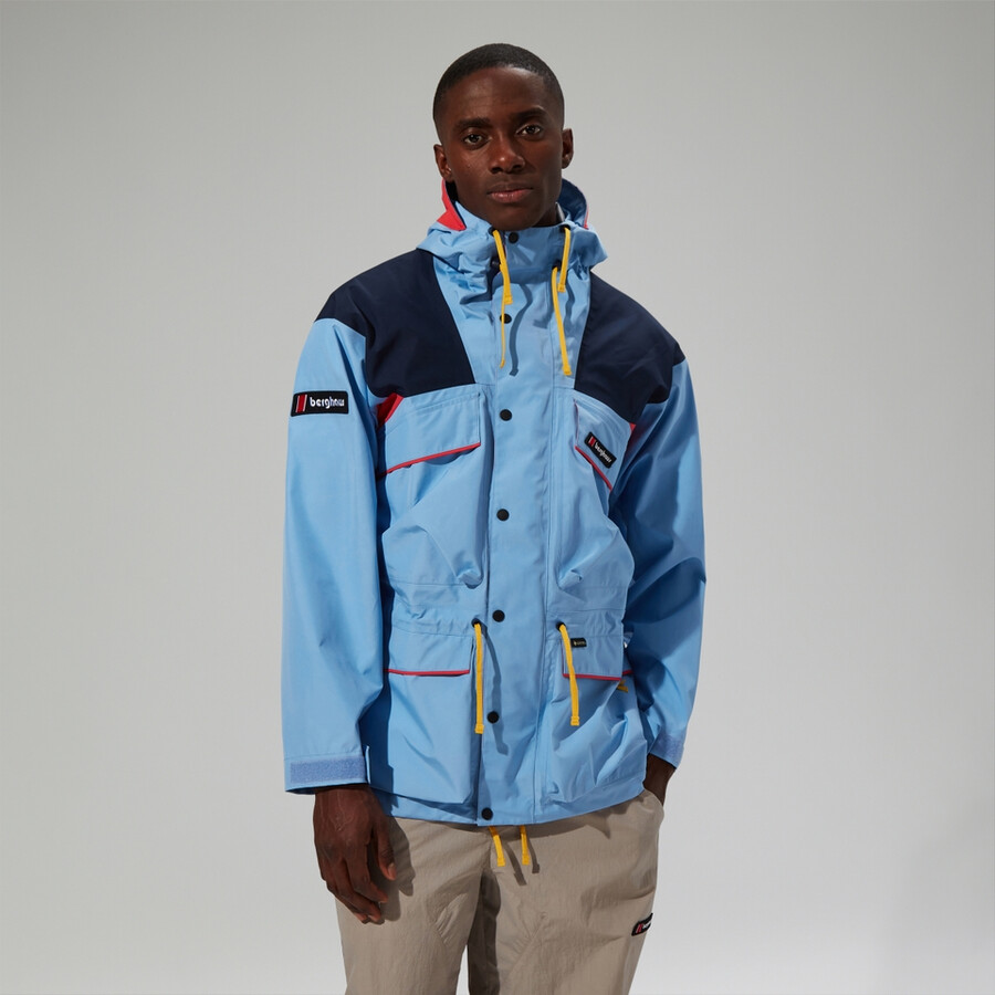 unisex trango gore-tex wasserdichte jacke - blau berghaus