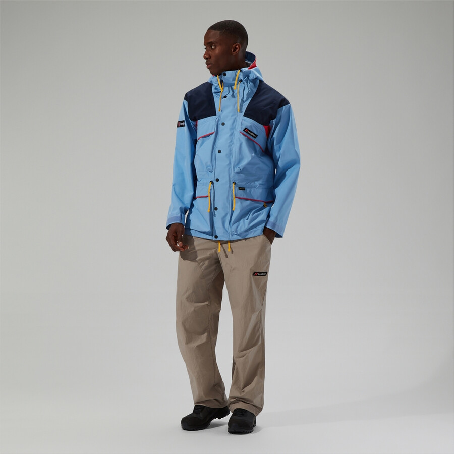 unisex trango gore-tex wasserdichte jacke - blau berghaus