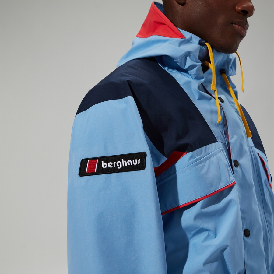 unisex trango gore-tex wasserdichte jacke - blau berghaus