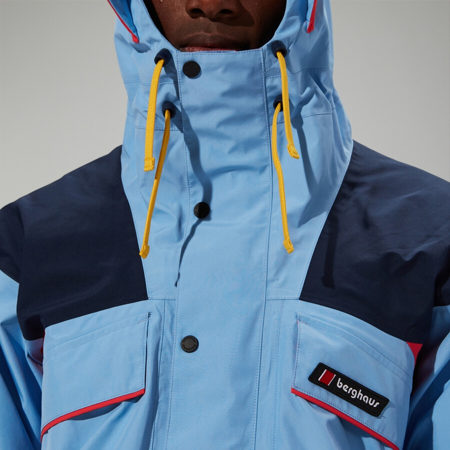 unisex trango gore-tex wasserdichte jacke - blau berghaus