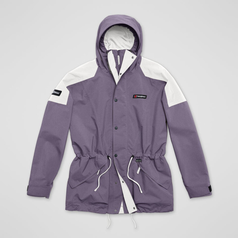 unisex berg meru gore-tex-jacke - lilagrau berghaus