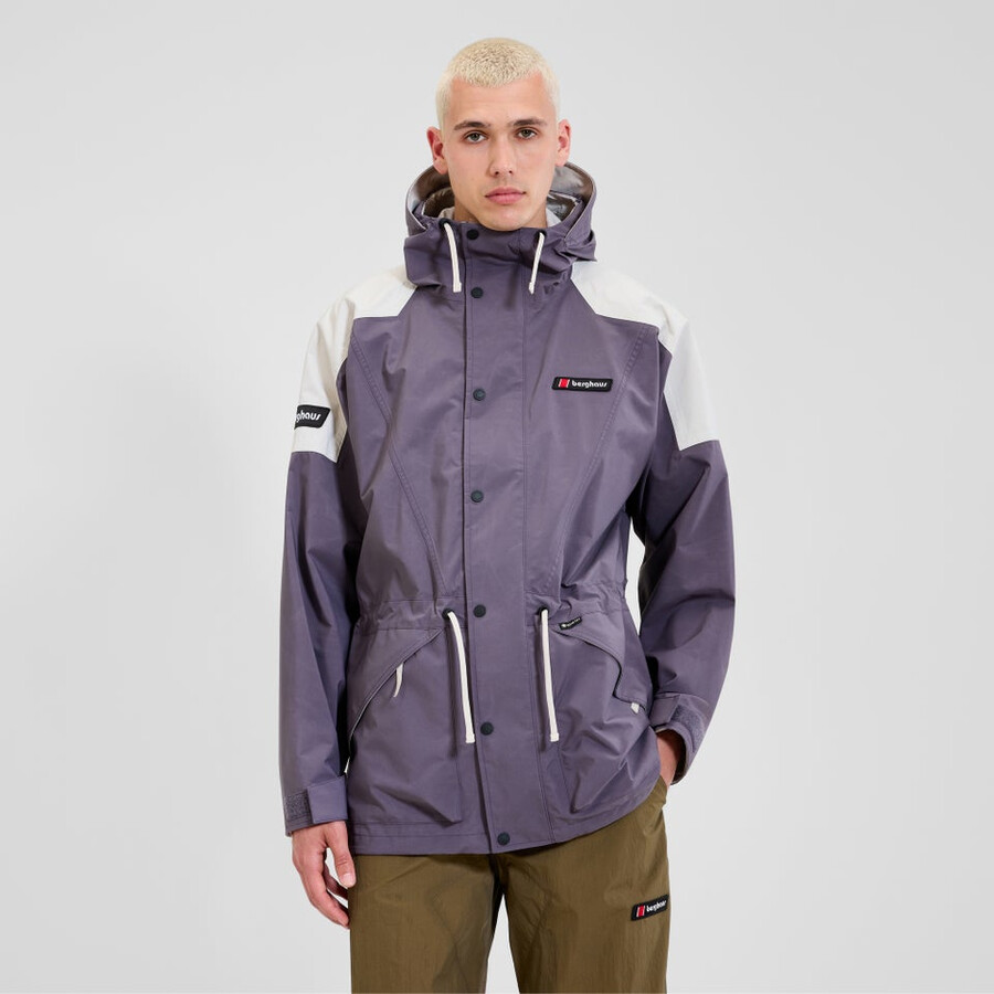 unisex berg meru gore-tex-jacke - lilagrau berghaus