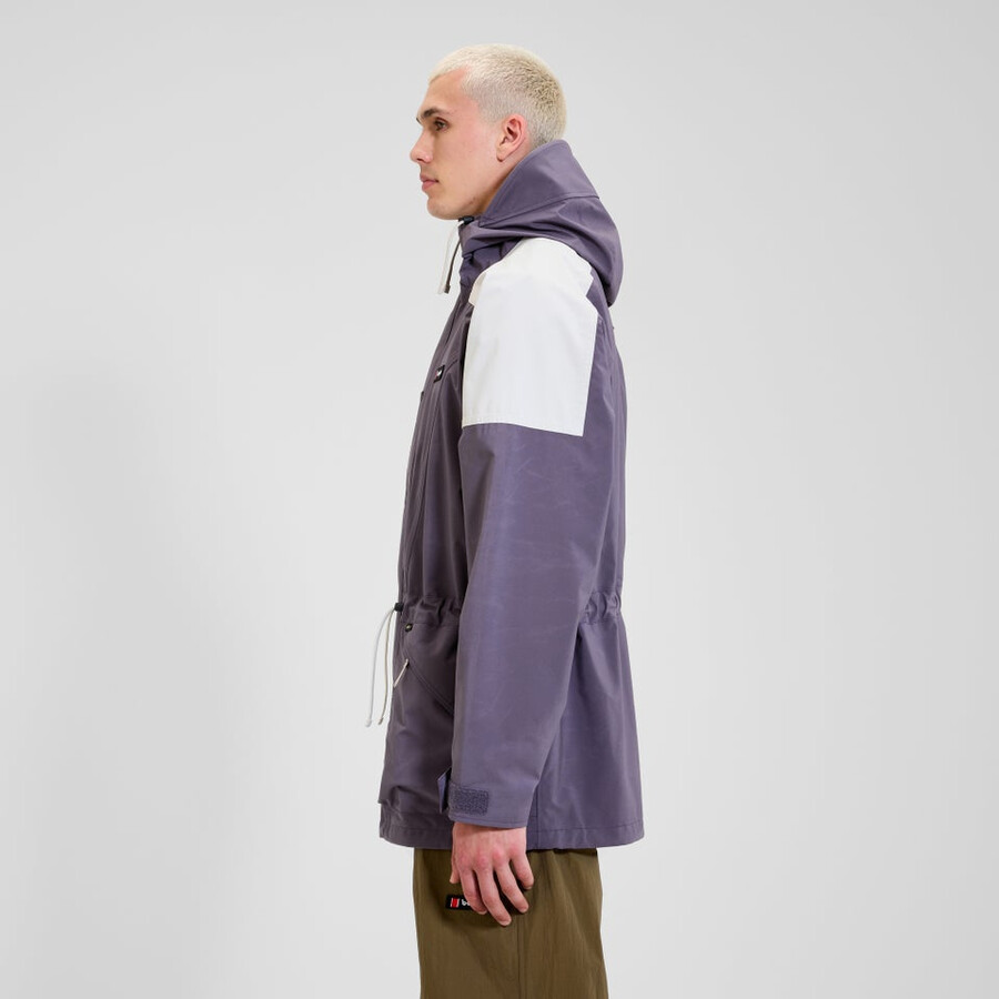 unisex berg meru gore-tex-jacke - lilagrau berghaus