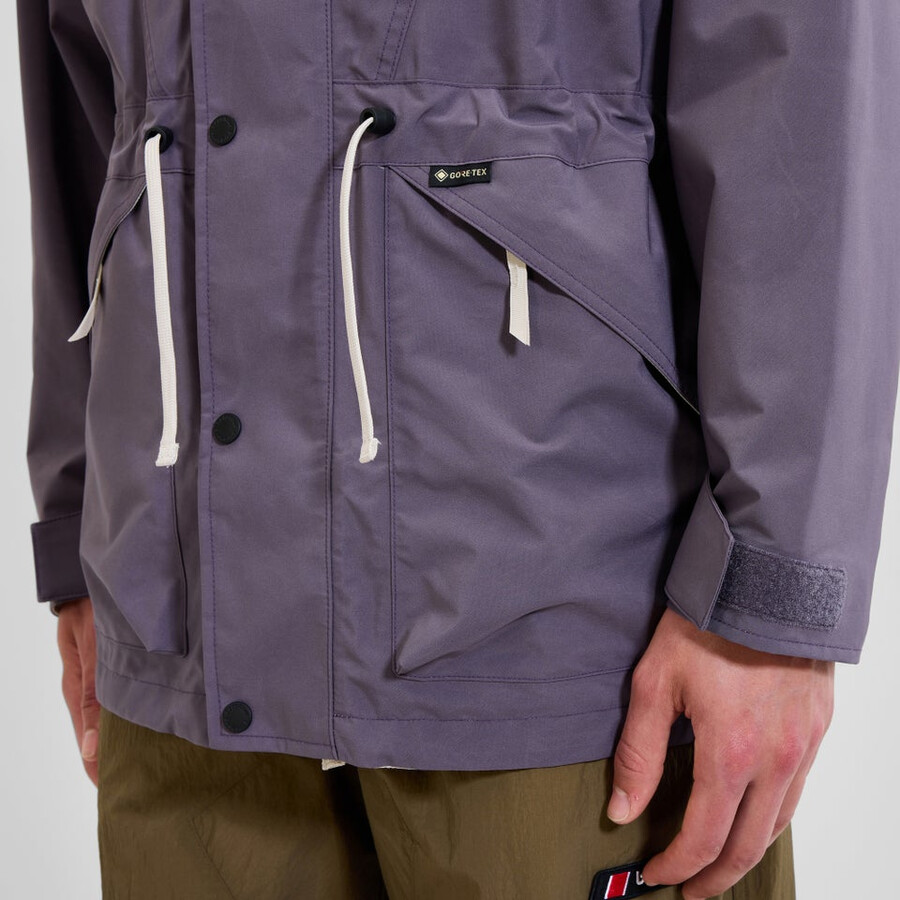 unisex berg meru gore-tex-jacke - lilagrau berghaus